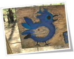 Blue Hen Logo from Sign